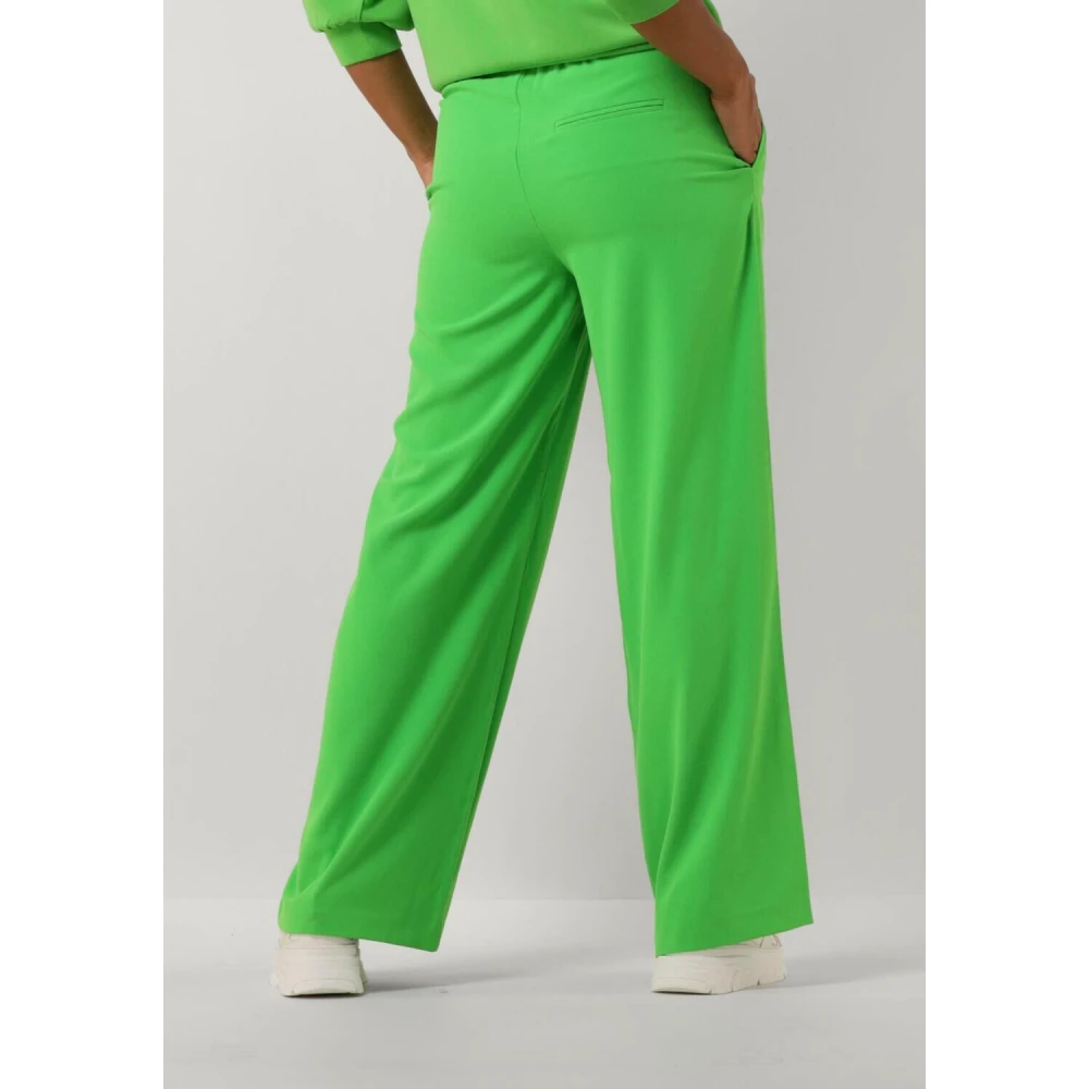 Selected Femme Groene Wijde Broek Green Dames