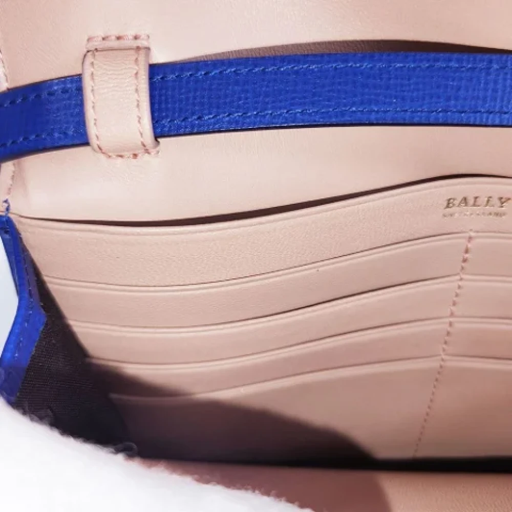 Bally Pre-owned Leather wallets Blue Dames