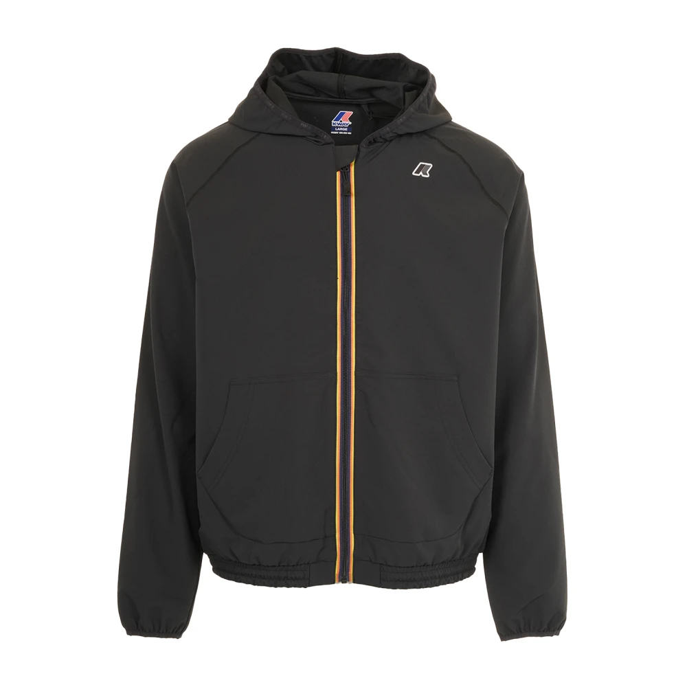 K-Way Men's Black Light Jackets, M, Training Jacket