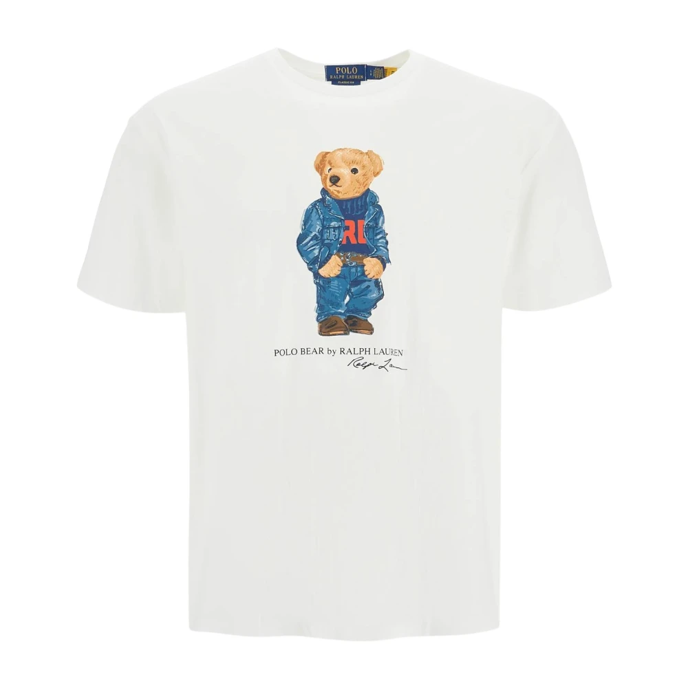 Polo Ralph Lauren Klassieke Fit Polo Bear T-shirt White Heren
