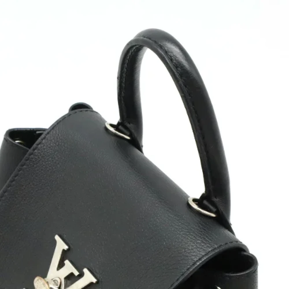 Louis Vuitton Vintage Pre-owned Leather backpacks Black Dames