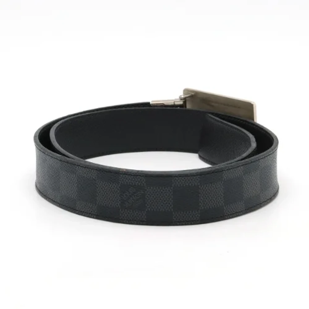 Louis Vuitton Vintage Pre-owned Canvas belts Black Heren
