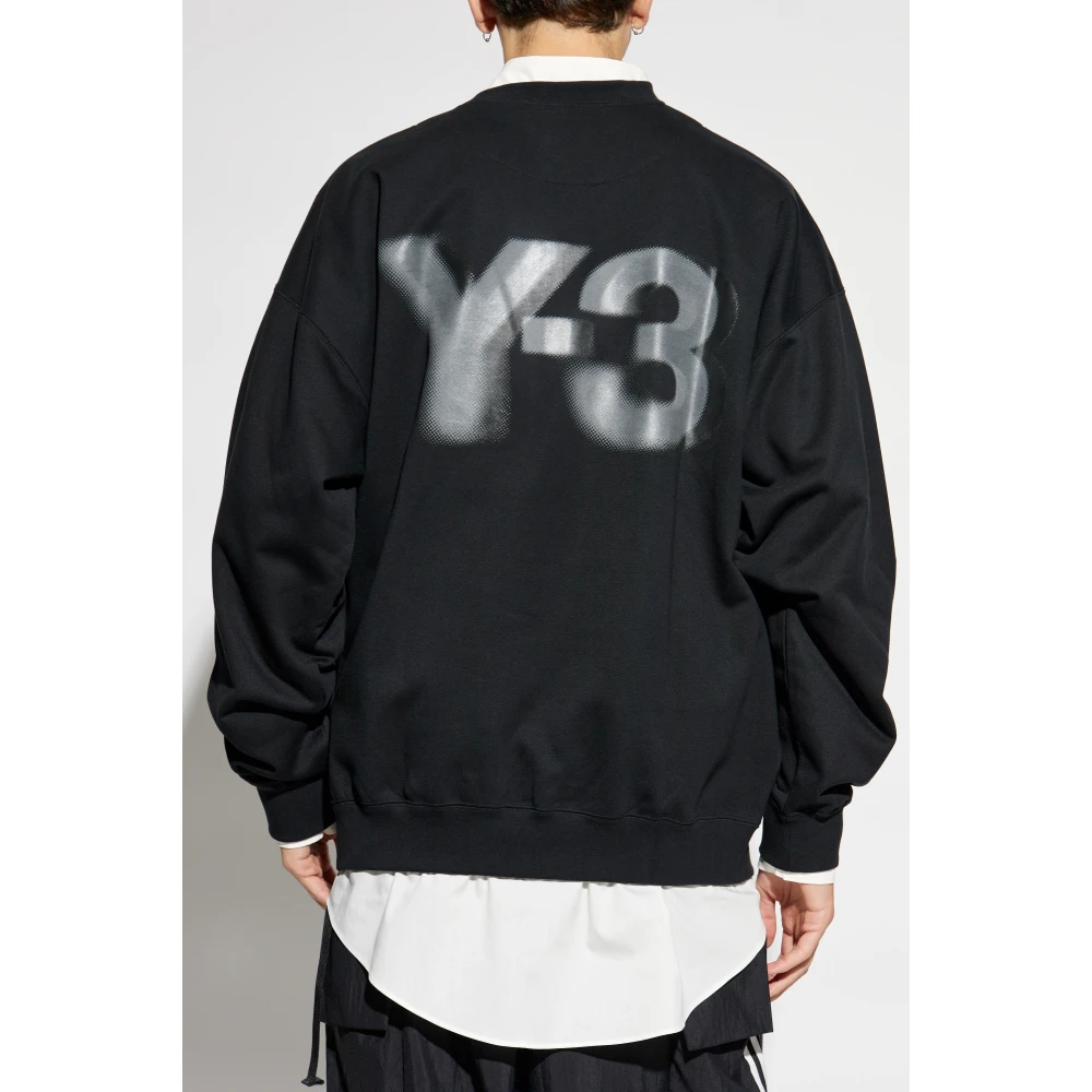 Y-3 Sweatshirt met bedrukt logo Black Unisex