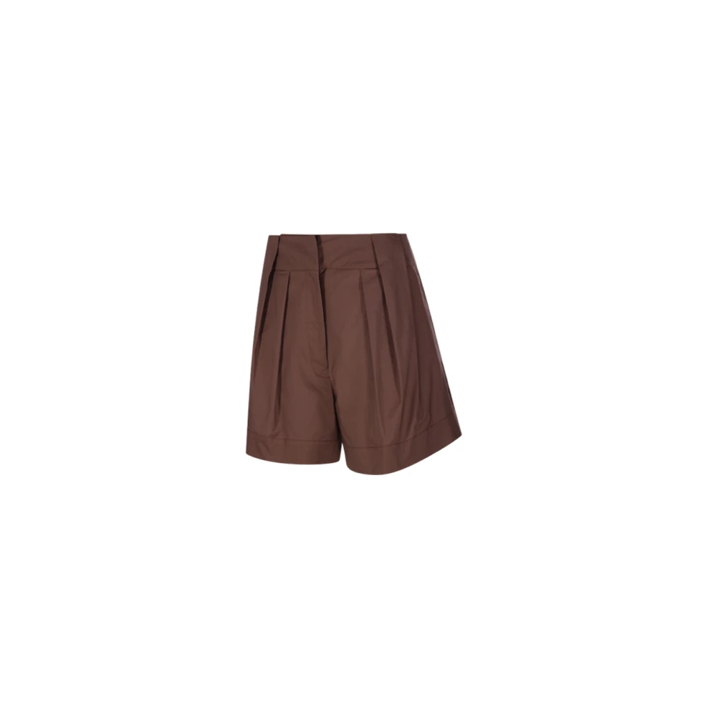 Federica Tosi Moka Classic Shorts Brown Dames