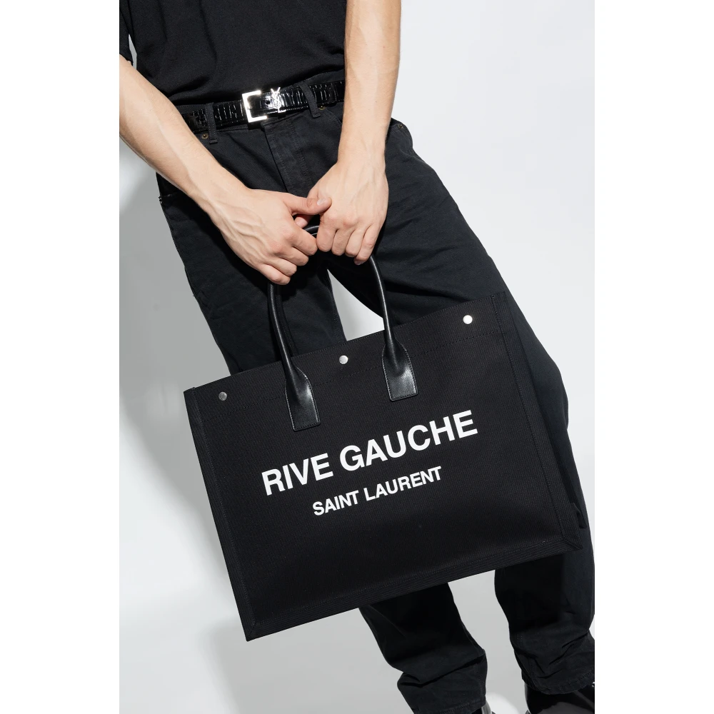 Saint Laurent Rive Gauche Shopper Tas Black Heren