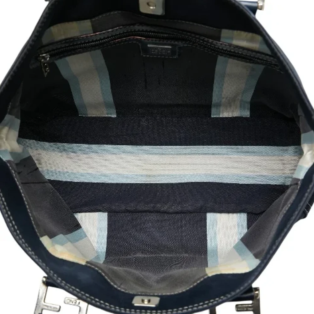Fendi Vintage Pre-owned Canvas handbags Blue Dames