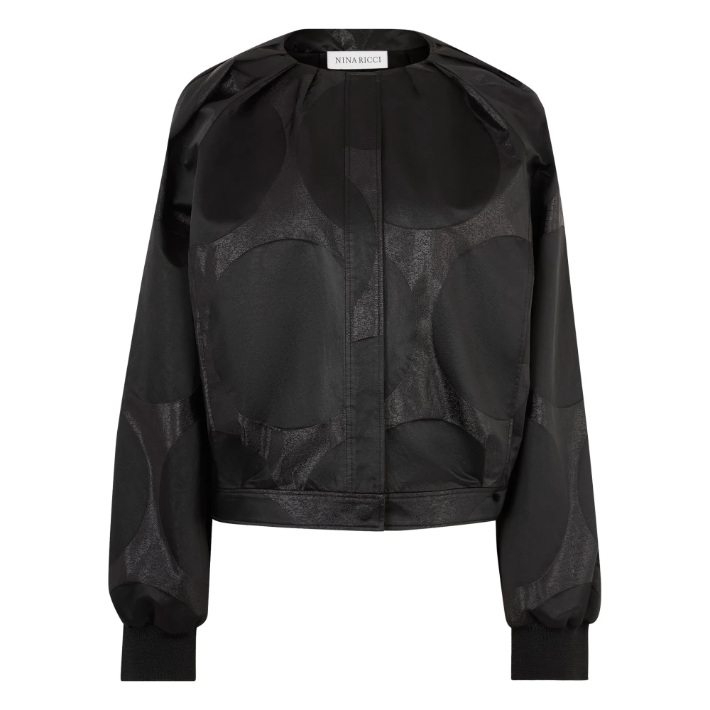 Nina Ricci Lurex Bomber MET Polka Black Dames