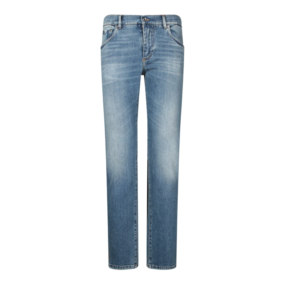 Dolce & Gabbana Men's Blue Slim-Fit Jeans,, Jeans Luxury Style Extra Large