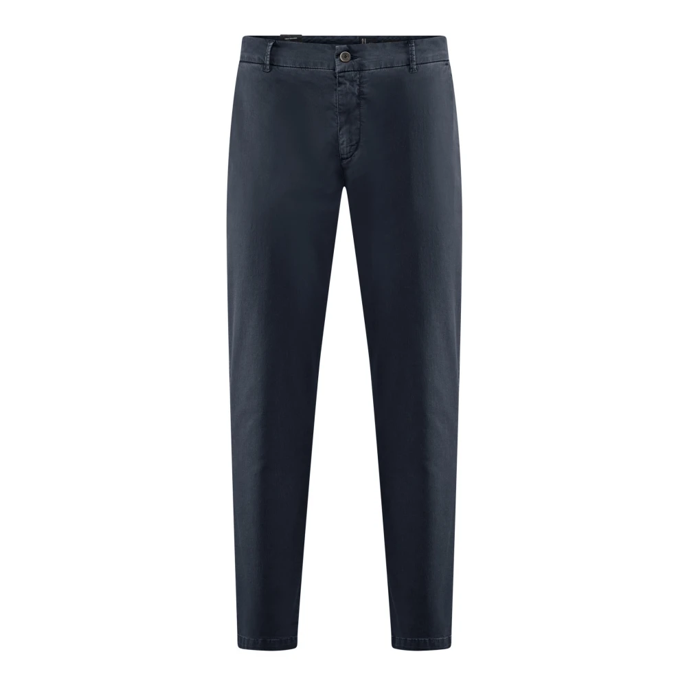 Bomboogie Uomo Blu - Pantaloni Chino In Gabardine Di Cotone - Trousers - W36