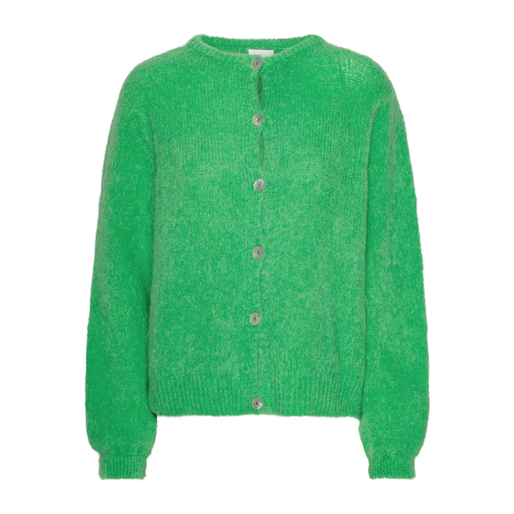 American Dreams Zachte Alpaca Cardigan Helder Groen Green Dames