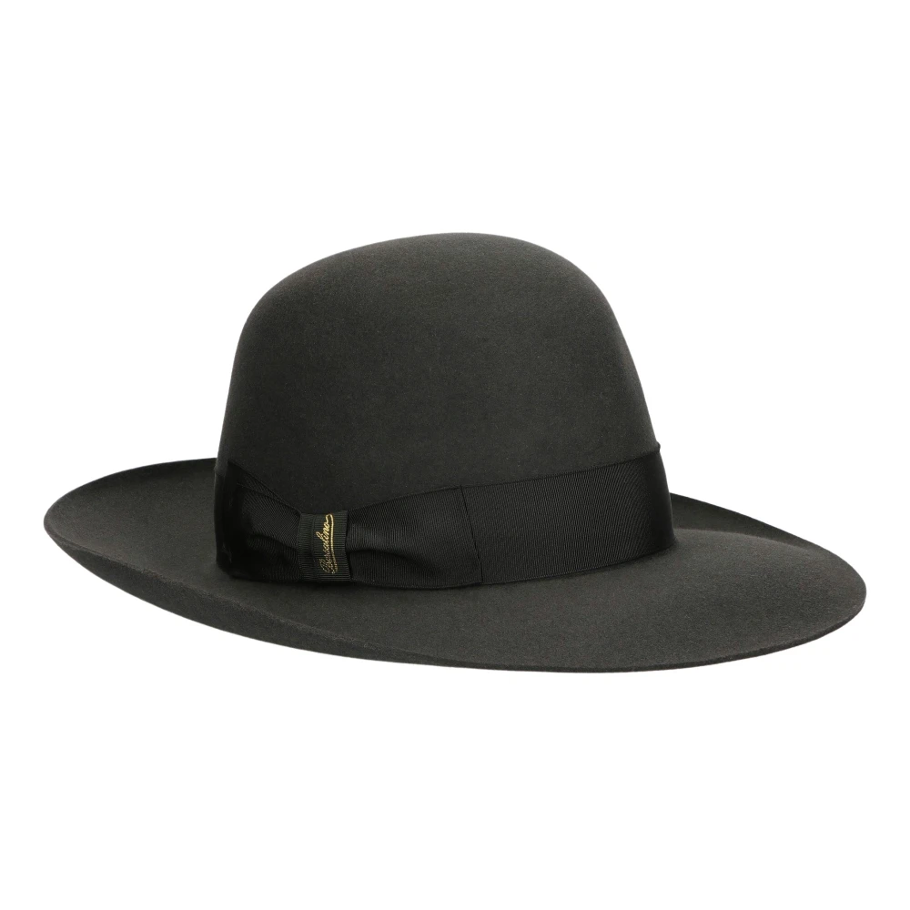 Borsalino Eleonora Folar Grote Rand Hoed Gray Dames