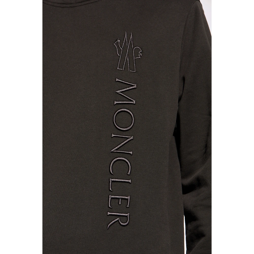 Moncler Hoodie met logo Black Heren