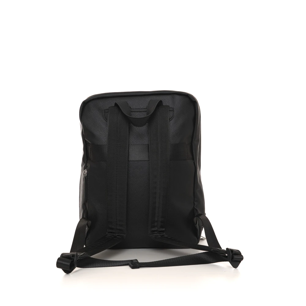 Guess Stijlvolle Rugzak met Verstelbare Banden Black Heren
