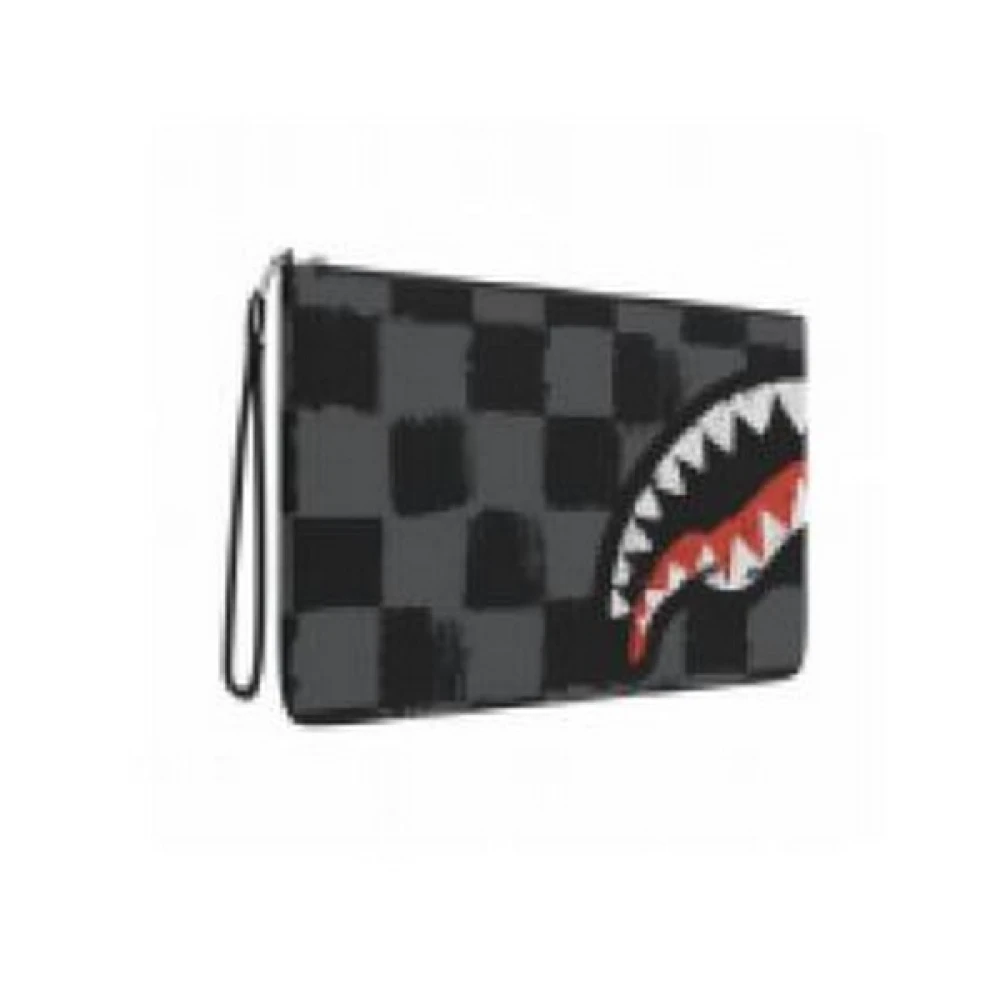 Sprayground Grijze Haaien in Parijs Verf Pouchette Gray Heren
