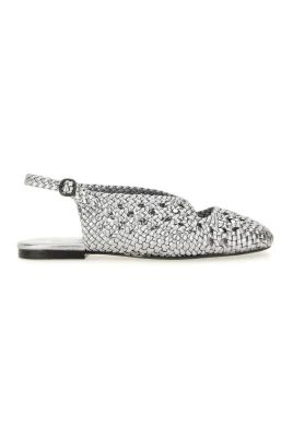 Empuria Metallic Woven Slingback