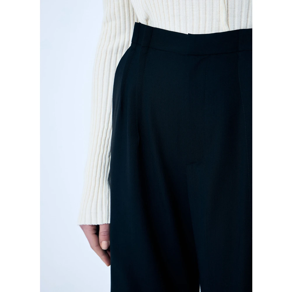 MM6 Maison Margiela Wol wollen pantalon Black Dames