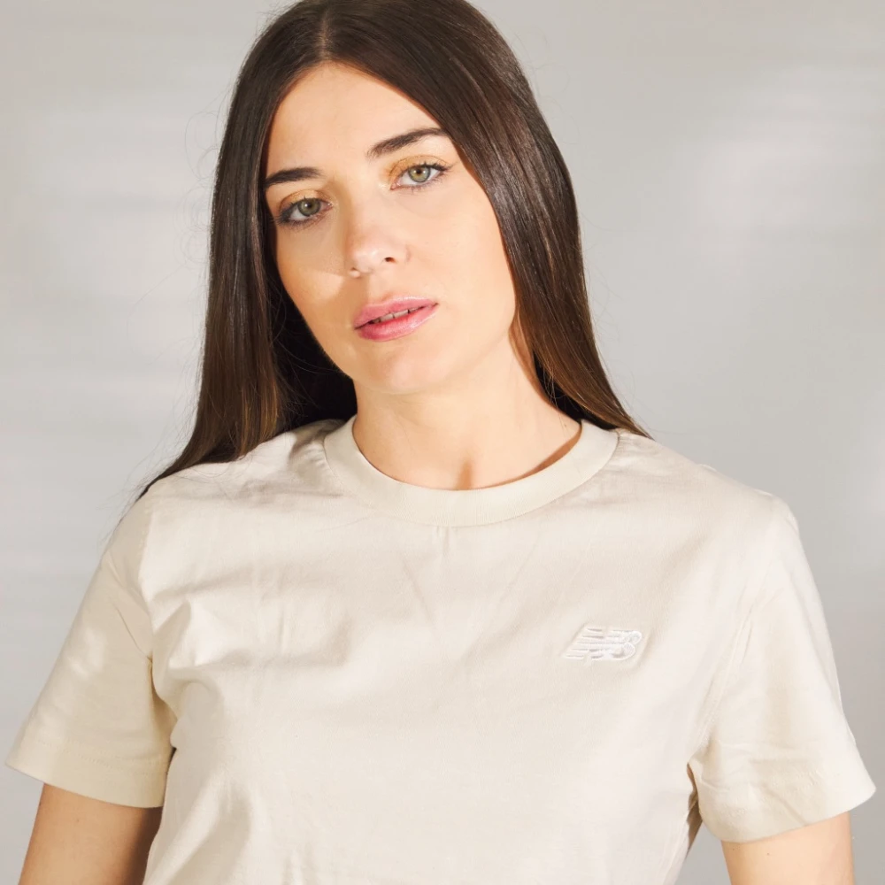 New Balance Jersey Shirts Beige Dames