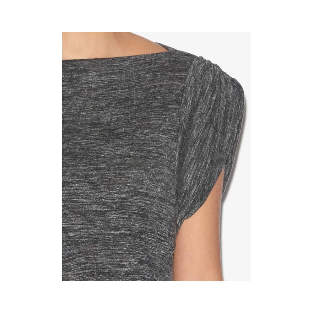 Isabel Marant Étoile Casual Gedrapeerde T-shirt Midi Jurk Gray Dames