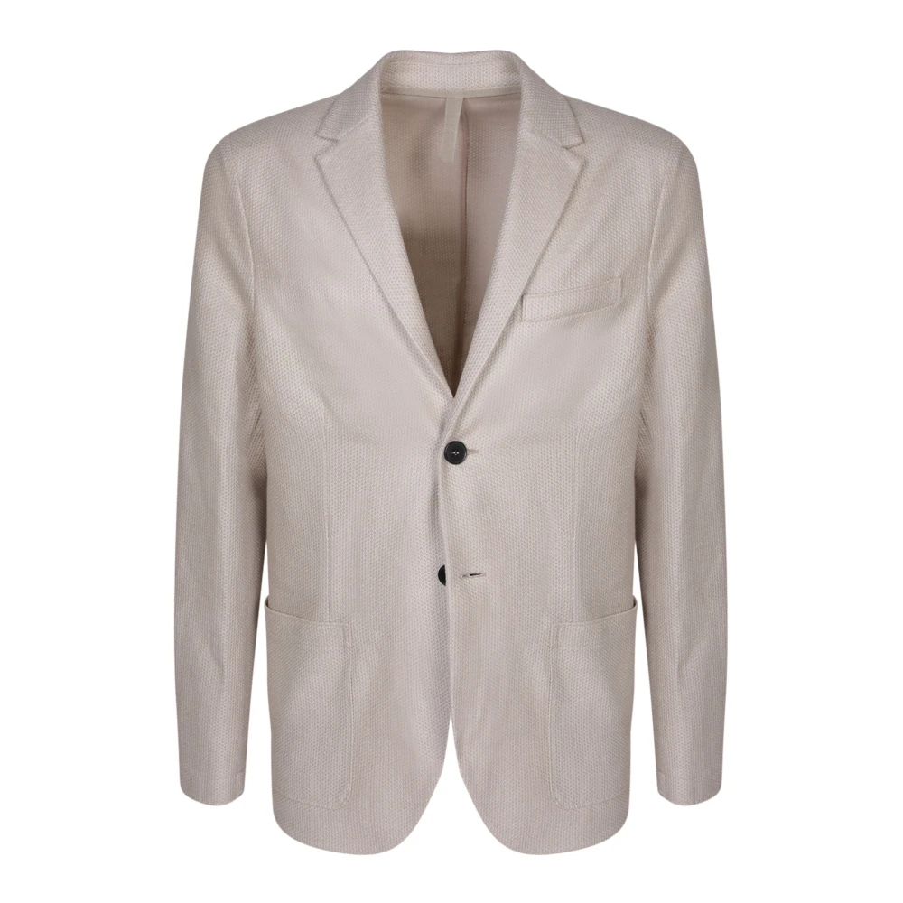 Harris Wharf London Blazer linnen honingraat Beige Heren