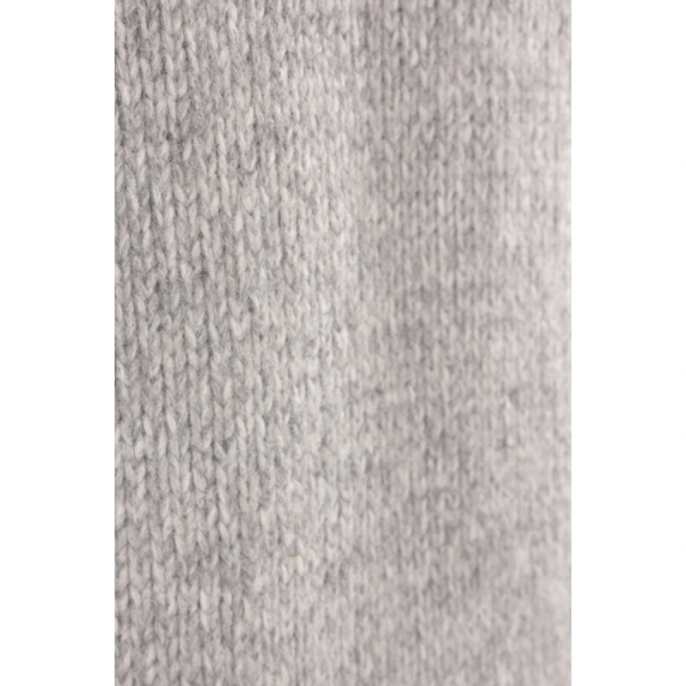 BRUNELLO CUCINELLI Grijze Cashmere Alpaca Sweater Gray Heren