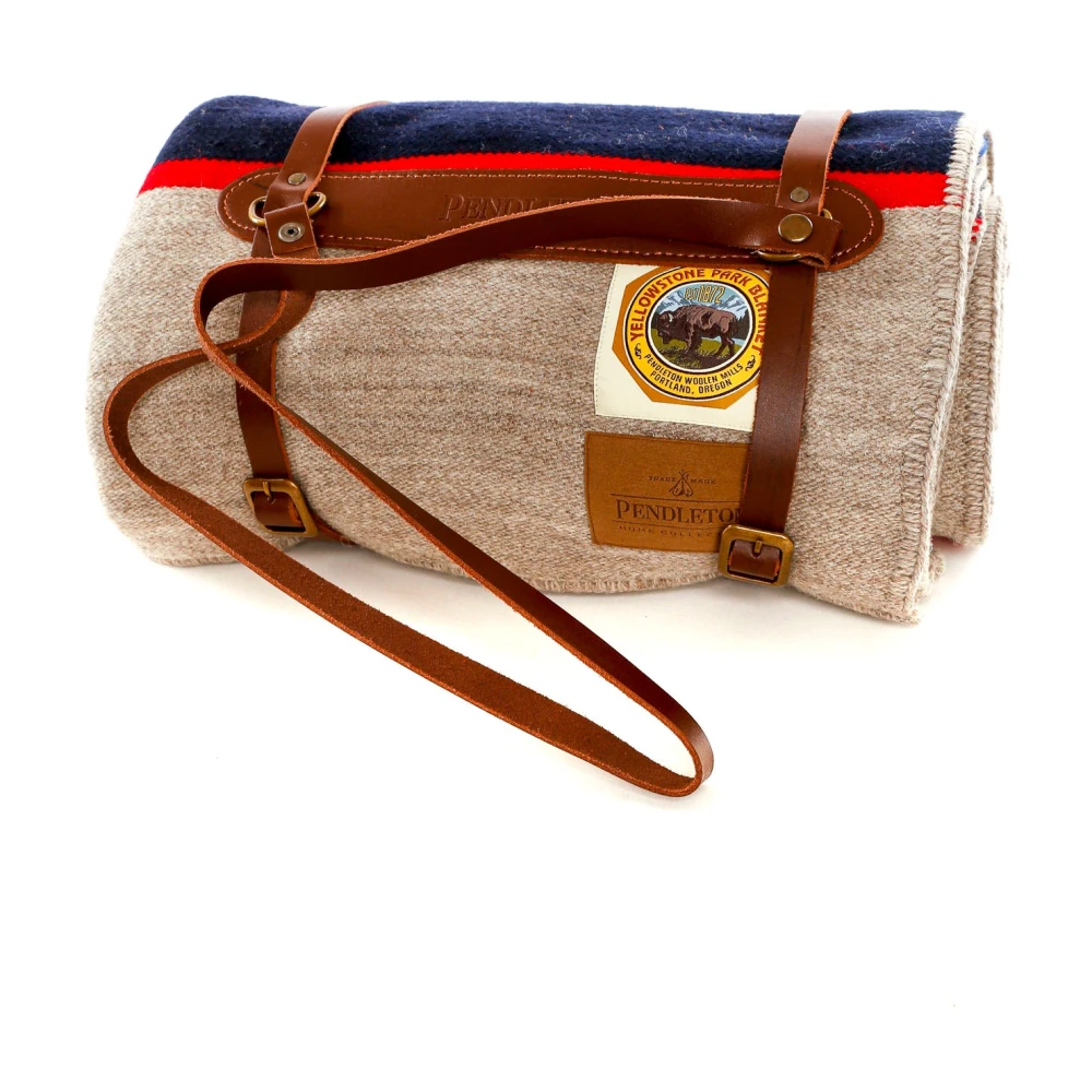 Pendleton Outdoor wollen deken met leren band Multicolor Heren