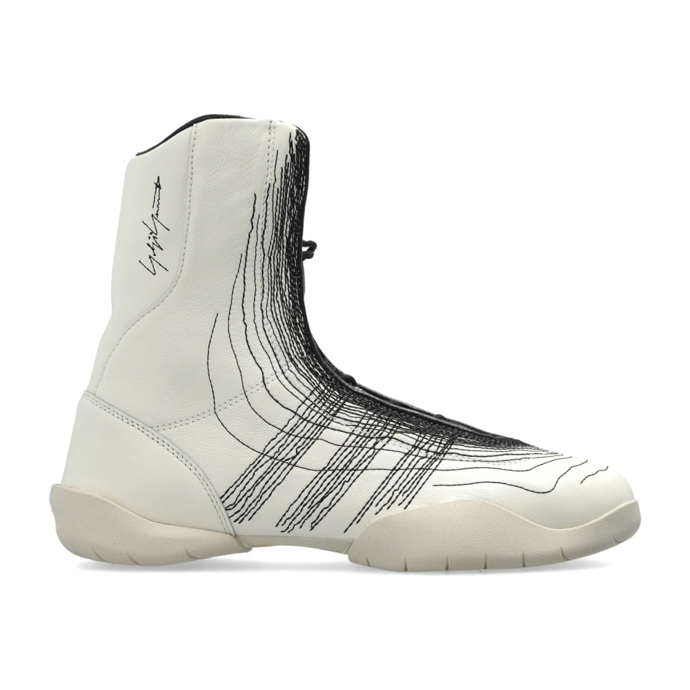 Y-3 Regu Embroidery HI Heren Schoenen Wit