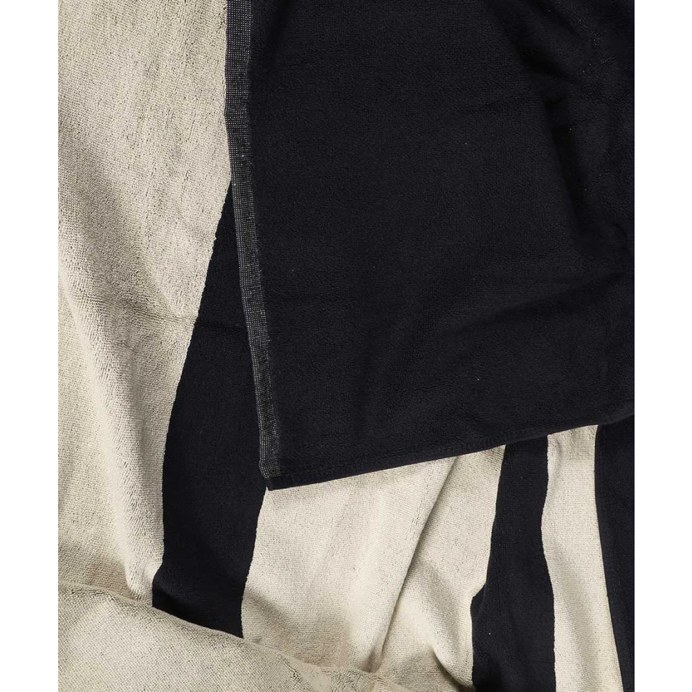 Les Deux Logo Katoenen Strandlaken Black Heren