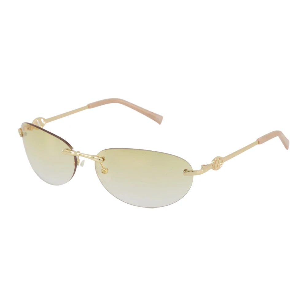 Le Specs Y2K Slim Rimless Slinky Sunglasses /Gold Gul Dam