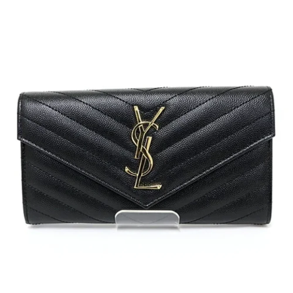 Saint Laurent Vintage Pre-owned Leather home-office Black Dames