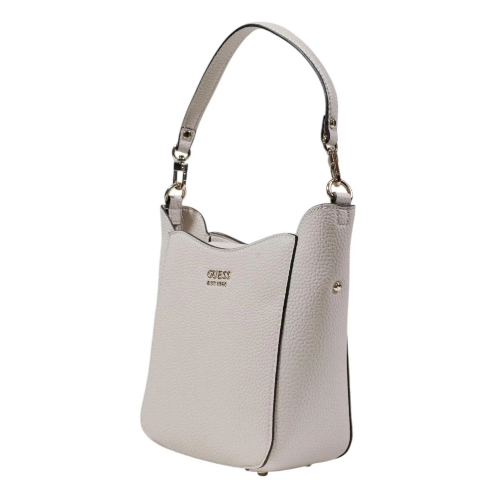 Guess Beige Schoudertas met Rits Lente Zomer Beige Dames
