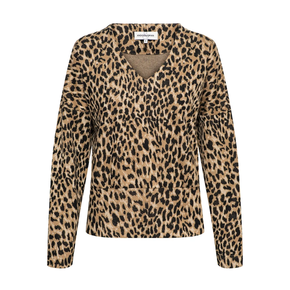 &Co Woman Bloes met lange mouwen en ruches Multicolor Dames