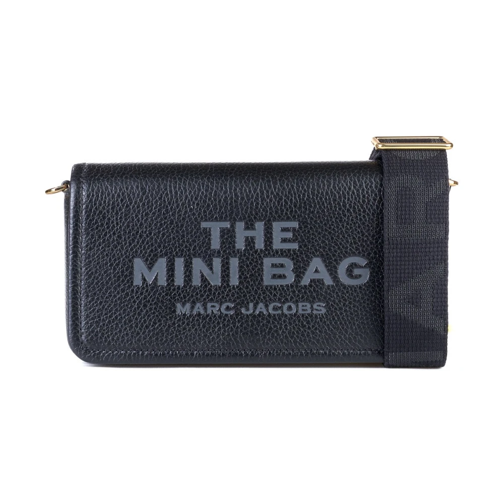 Marc Jacobs Zwarte Leren Mini Tas Black Dames