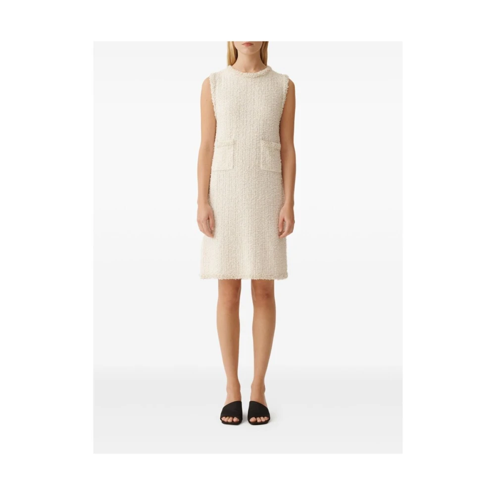 Fabiana Filippi Witte Mouwloze Jurk met Zakken White Dames