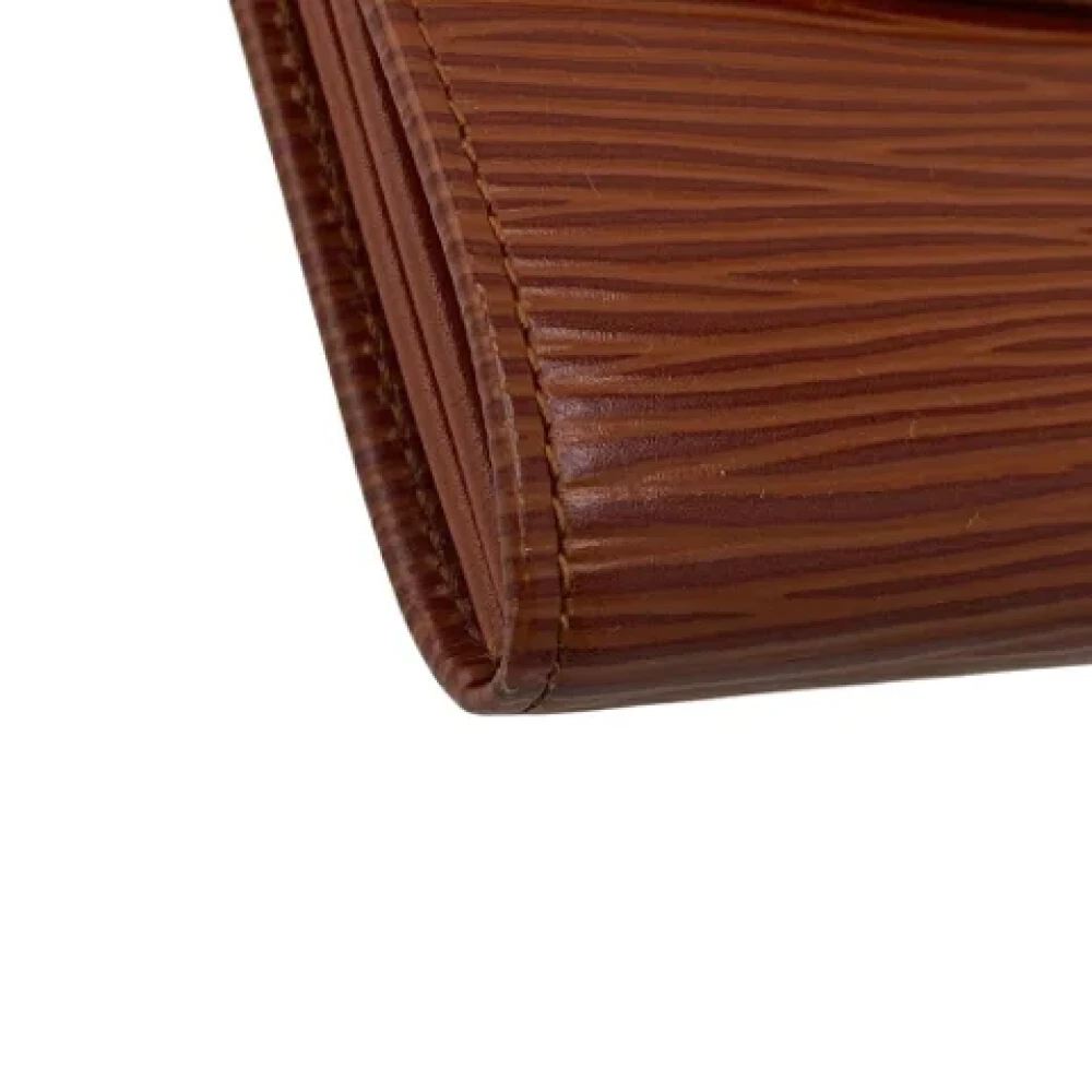 Louis Vuitton Vintage Pre-owned Leather wallets Brown Dames