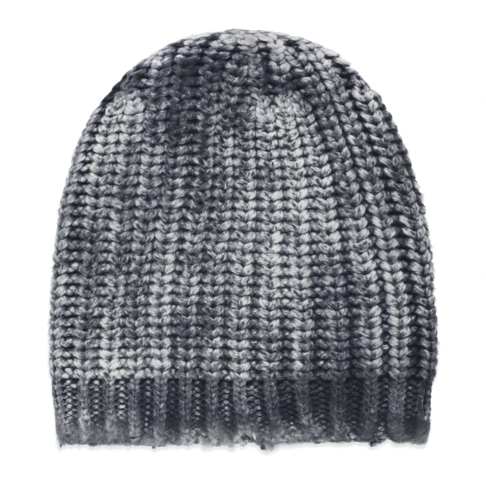 Avant Toi Grått Ull Kashmir Beanie Flätat Mönster Gray, Dam