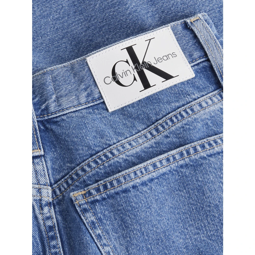 Calvin Klein Wijde Pijp Denim Jeans Blue Dames