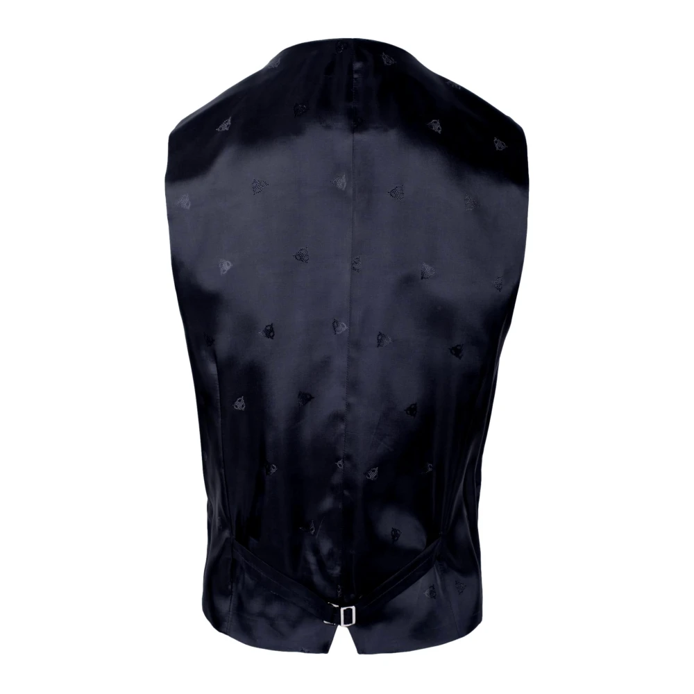 ROY Robson Blauwe Slim Fit Mouwloze Vest Blue Heren