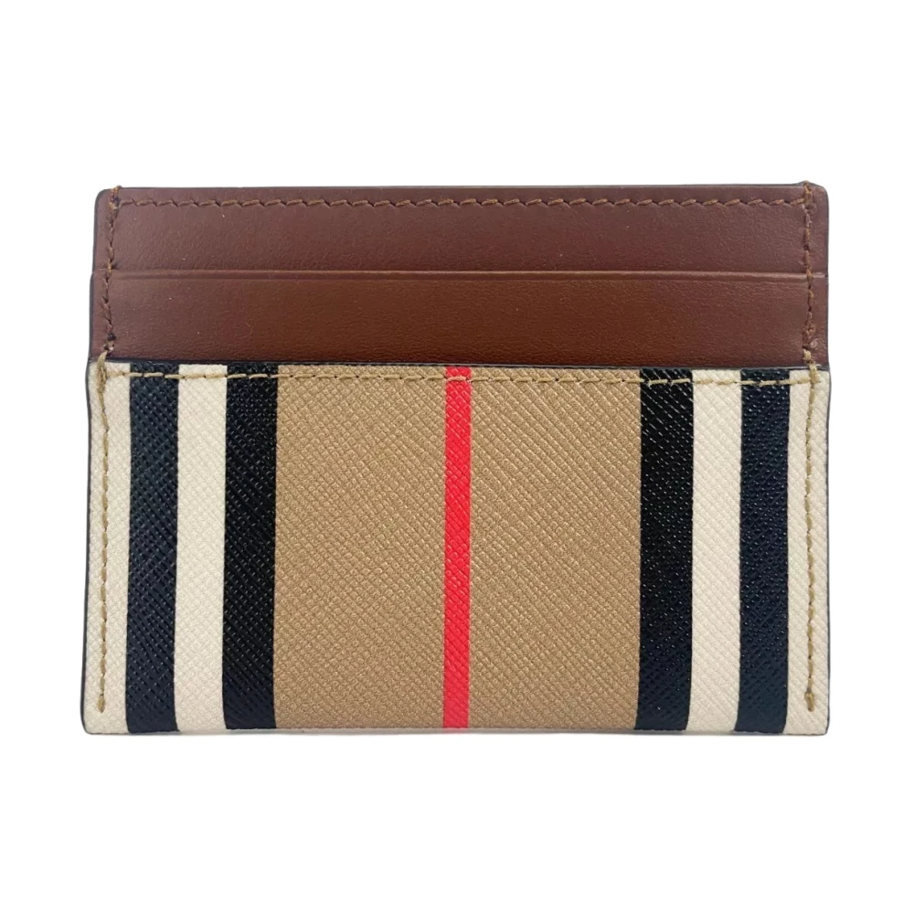 Burberry Canvas Check Slim Card Case Plånbok Multicolor, Dam