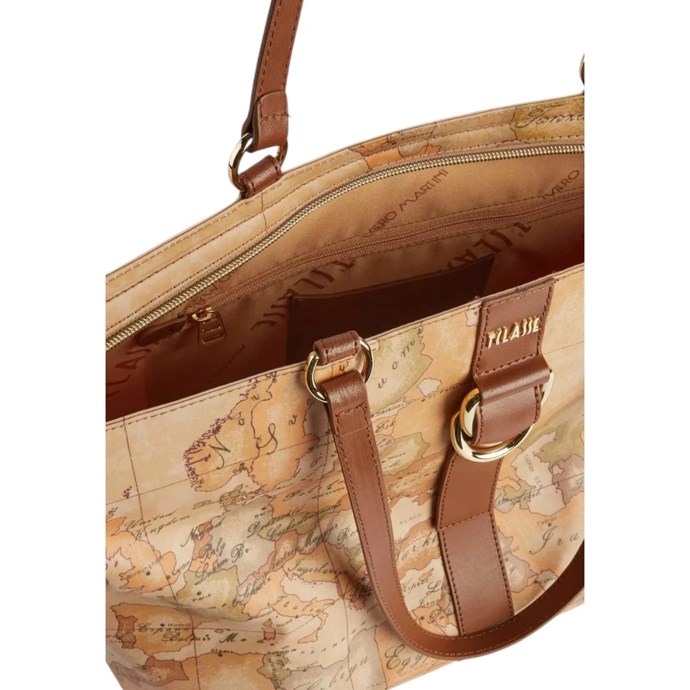 Alviero Martini 1a Classe Geo Classic Soft Shopper Tas Brown Dames