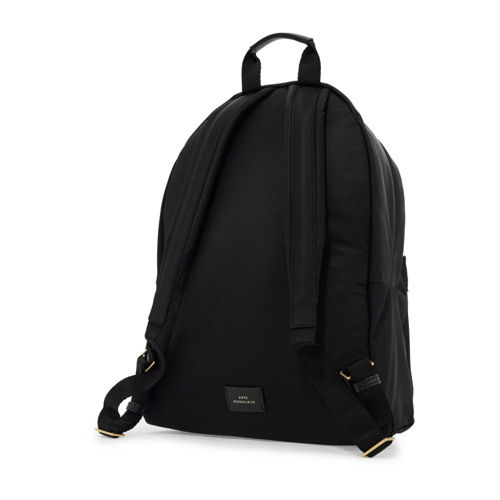 Anya Hindmarch Ogen Patch Rugzak Black Dames