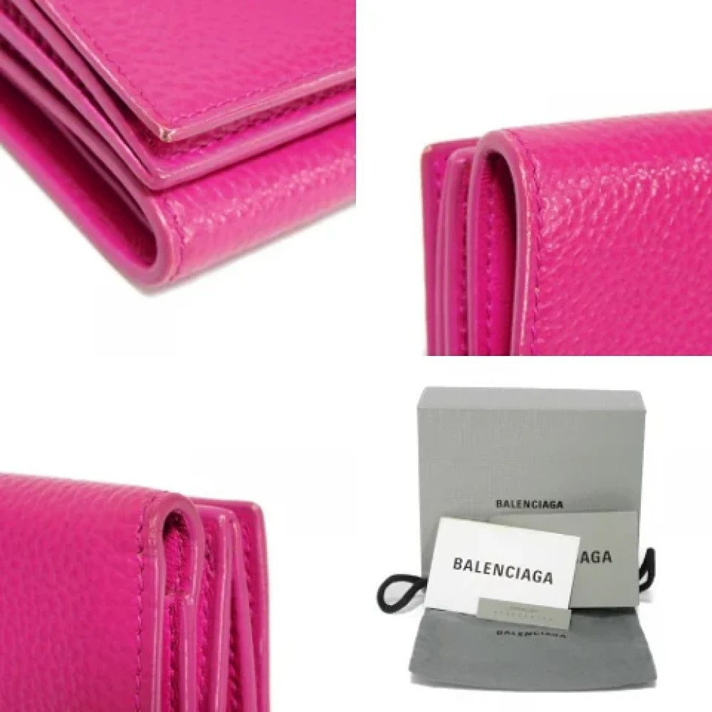 Balenciaga Vintage Pre-owned Leather wallets Pink Dames