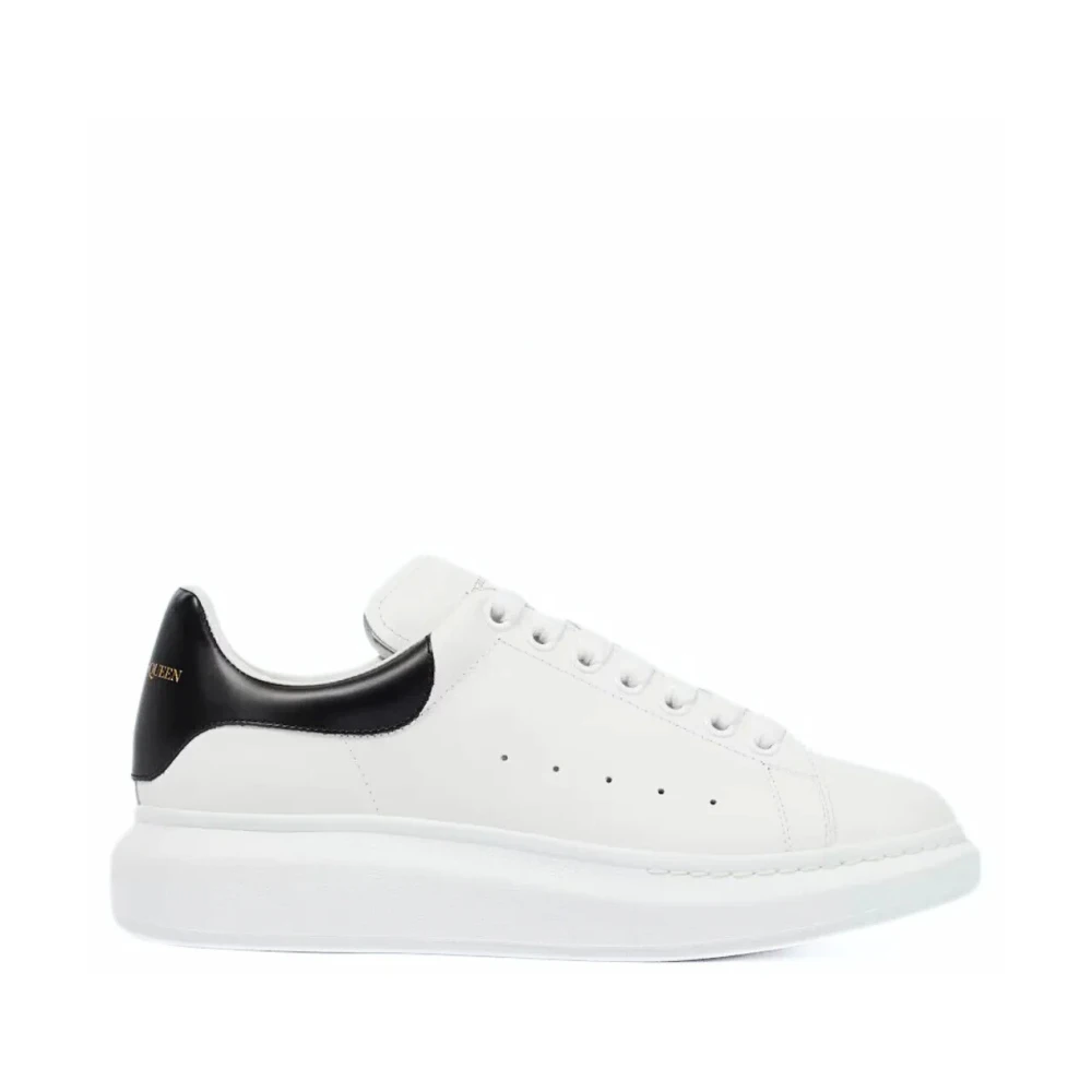 Alexander McQueen Oversized Leather low-top sneakers Heren Schoenen Wit