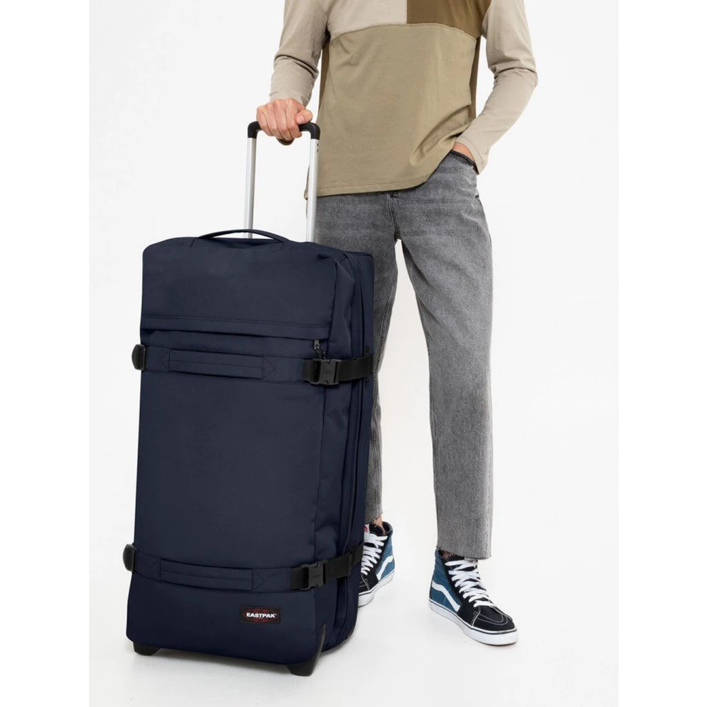Eastpak Reis in stijl met deze grote bagage Transit'r L in Ultra Marine Blue Unisex