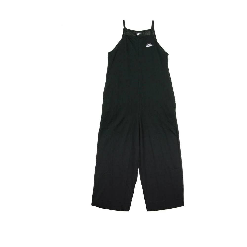 Nike Zwart Wit Jersey Jumpsuit Black Dames
