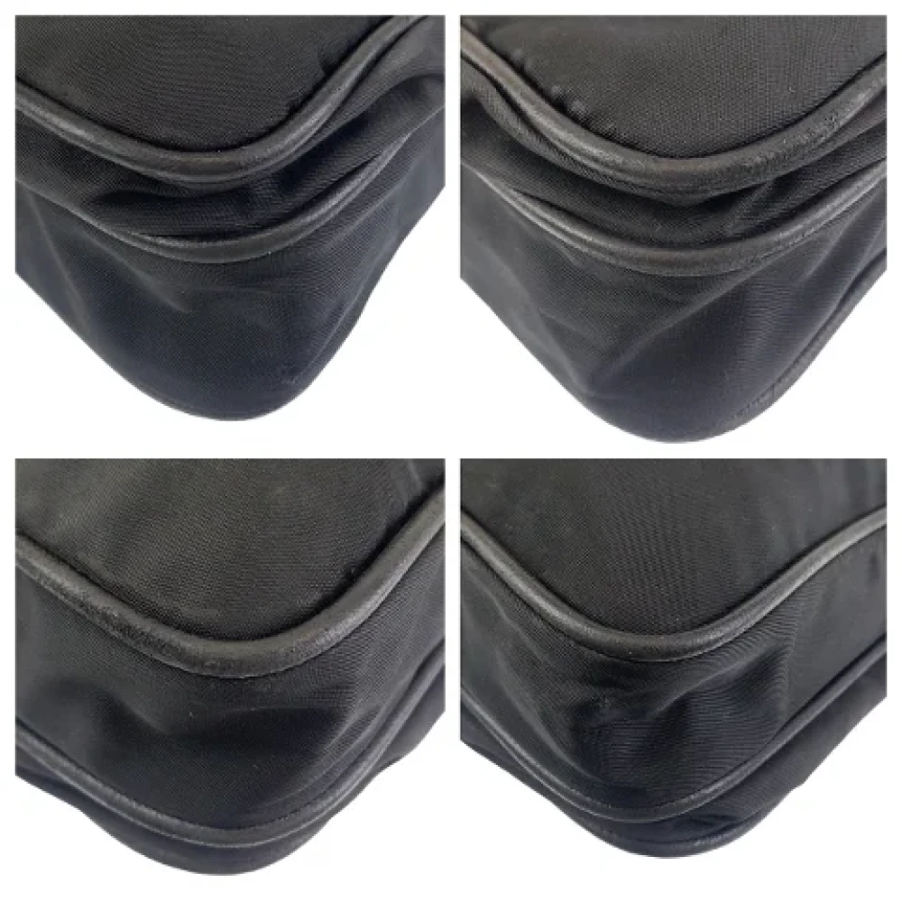 Prada Vintage Pre-owned Canvas prada-bags Black Dames