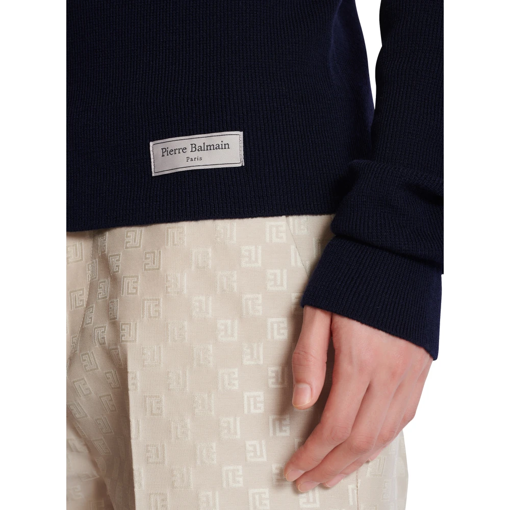 Balmain PB turtleneck Blue Heren