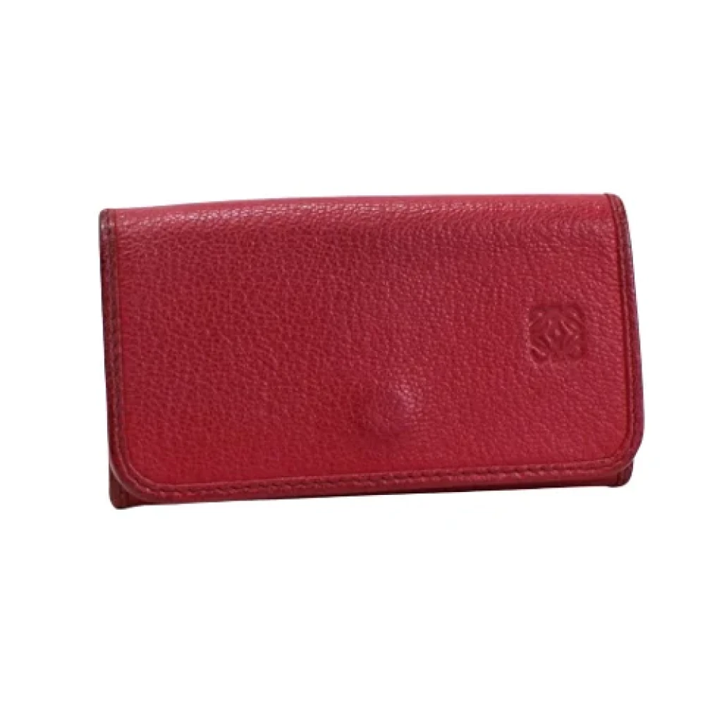 Loewe Pre-owned Leather key-holders Red Dames