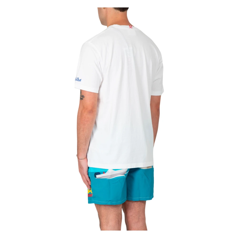 MC2 Saint Barth Cala Comte Tee in 01N White Heren