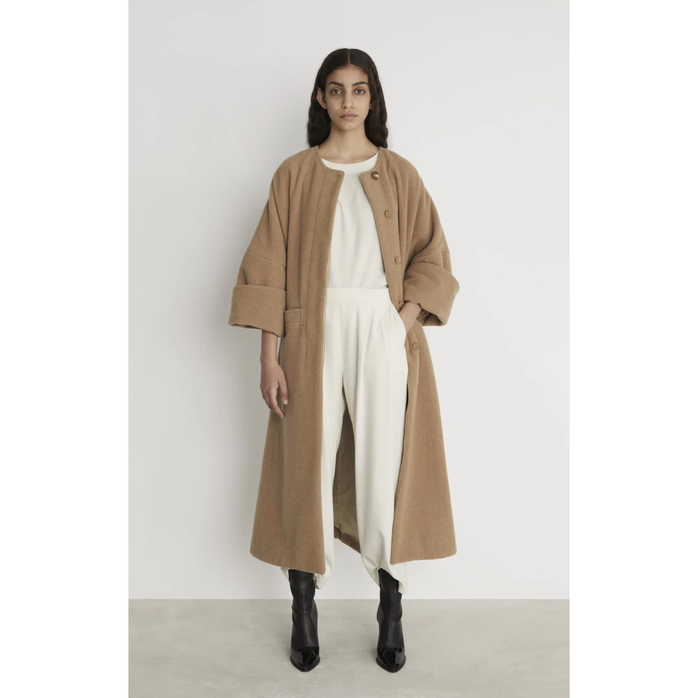 Rodebjer Nusa Wollen Jas Beige Dames