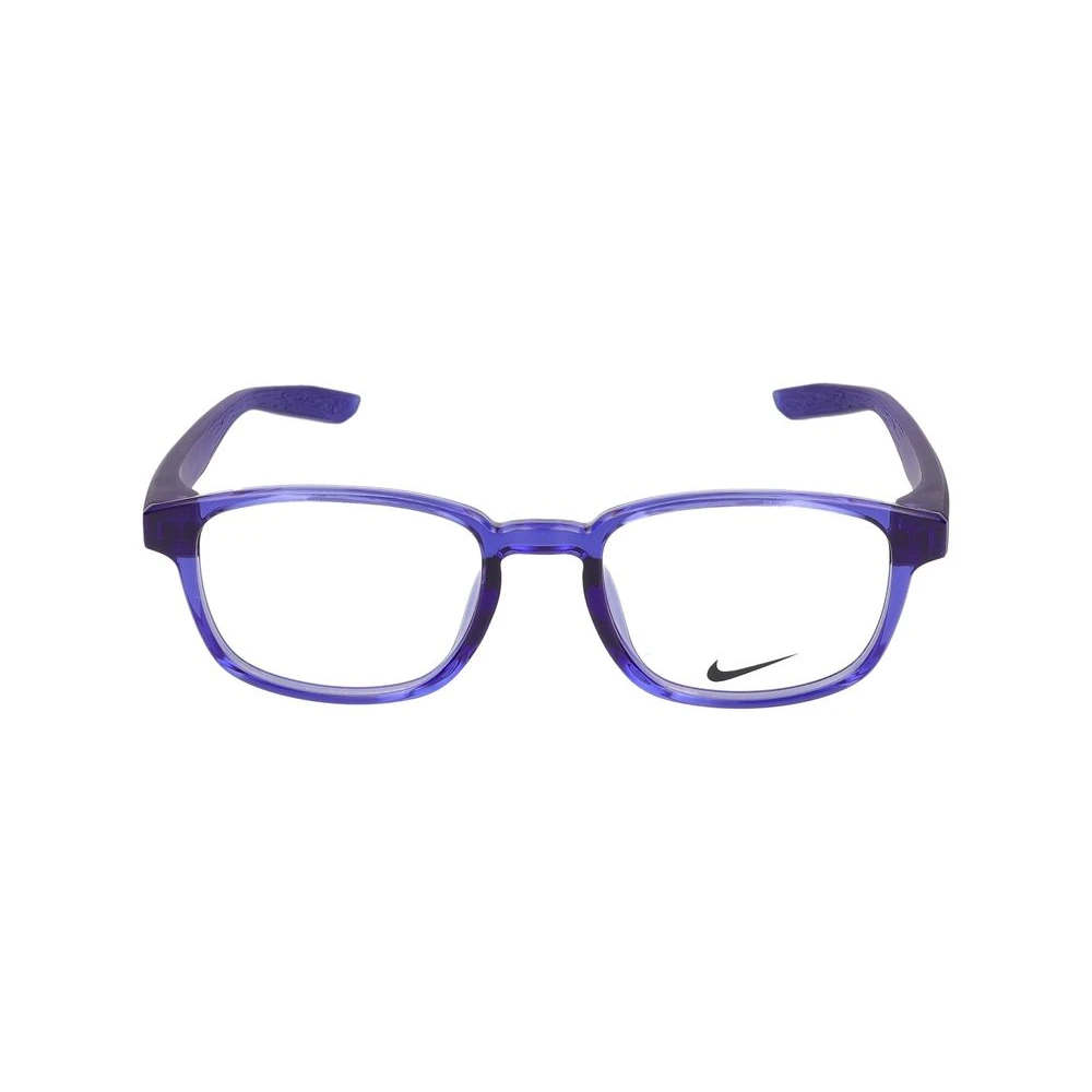 Nike Blue Glasses, Unisex, 46 Mm, Stylish Eyeglasses In Lapis